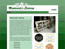 Tablet Screenshot of monteverdecatering.com